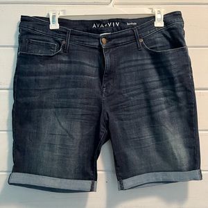 Bermuda denim shorts plus size 20W